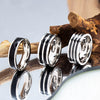 Wholesale Jewelry Titanium Steel Ushaped Ring Dripping Oil Design Unisex