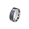 Wholesale Jewelry Titanium Steel Ushaped Ring Dripping Oil Design Unisex