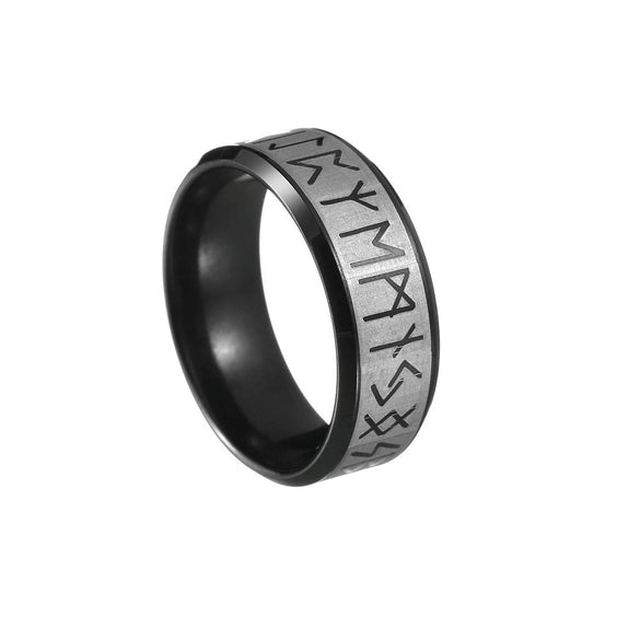 Wholesale Jewelry Titanium Steel Viking Geometric Pattern Electroplating Men's Ring And Bracelet