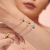 Wholesale Jewelry 316L Stainless Steel Zircon Drip Oil Industrious Little Bee Light Luxury Electroplated Necklace Bracelet Ring Earrings Set For Women