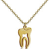 Wholesale Jewelry Tooth Pendant Human Organ Style Titanium Steel And Stainless Steel Geometric Electroplated Unisex Necklace