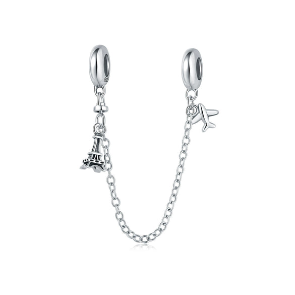 Wholesale Jewelry Travel Style Aircraft Passport Pendant 925 Sterling Silver Dripping Oil
