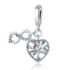 Wholesale Jewelry Travel Style Airplane 925 Sterling Silver Dripping Oil Pendant Bracelet Beads