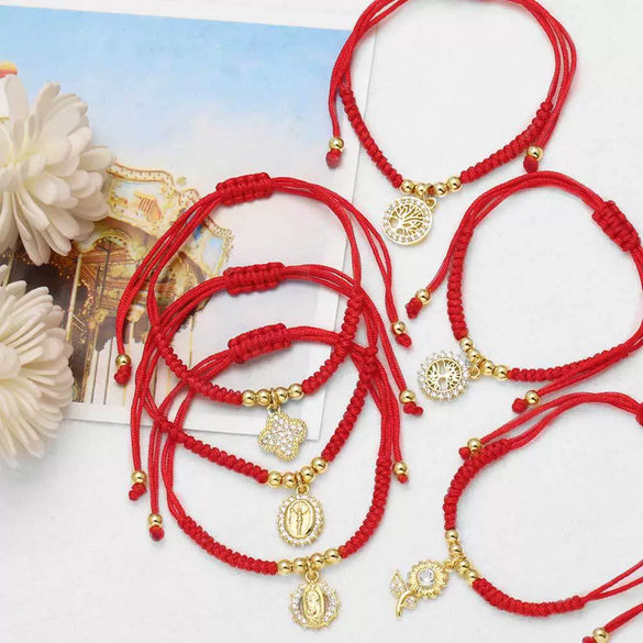 Wholesale Jewelry Tree Of Life Pendant Copper Electroplated Unisex Bracelet