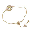 Wholesale Jewelry Tree Of Life Style Hollow Leaf Copper Electroplated Bracelet