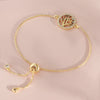 Wholesale Jewelry Tree Of Life Style Hollow Leaf Copper Electroplated Bracelet
