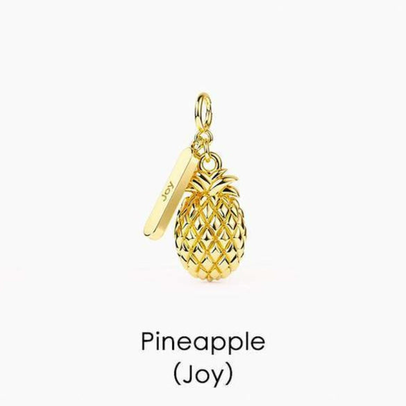 Wholesale Jewelry Tropical Fruit Copper Titanium Steel Electroplating Pendant Necklace Bracelet
