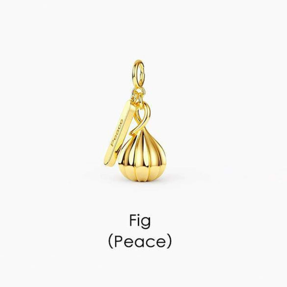 Wholesale Jewelry Tropical Fruit Geometric Copper Titanium Steel Electroplated Pendant Necklace Bracelet