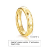 Wholesale Jewelry Tungsten Steel Geometric Polygon Couple Ring With Flower Cut And Polishing