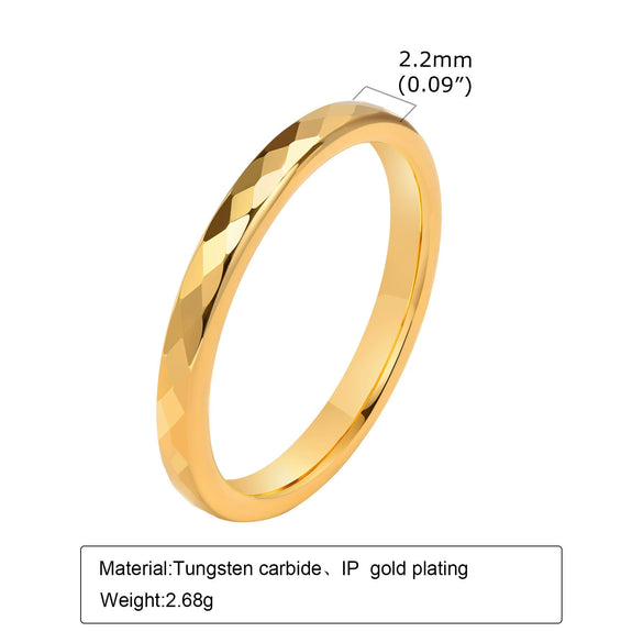 Wholesale Jewelry Tungsten Steel Geometric Polygon Couple Ring With Flower Cut And Polishing