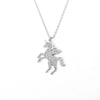 Wholesale Jewelry Unicorn 925 Sterling Silver Cross Chain Necklace