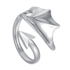Wholesale Jewelry Unisex Angel Devil Wing Couple Ring Titanium Steel With Letters Numbers Text Electroplating