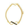 Wholesale Jewelry Unisex Copper Electroplated 8Shaped Bracelet With Full Zircon