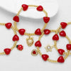 Wholesale Jewelry Unisex Copper Fruit Pattern Pendant Bracelet With Electroplating