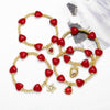 Wholesale Jewelry Unisex Copper Fruit Pattern Pendant Bracelet With Electroplating