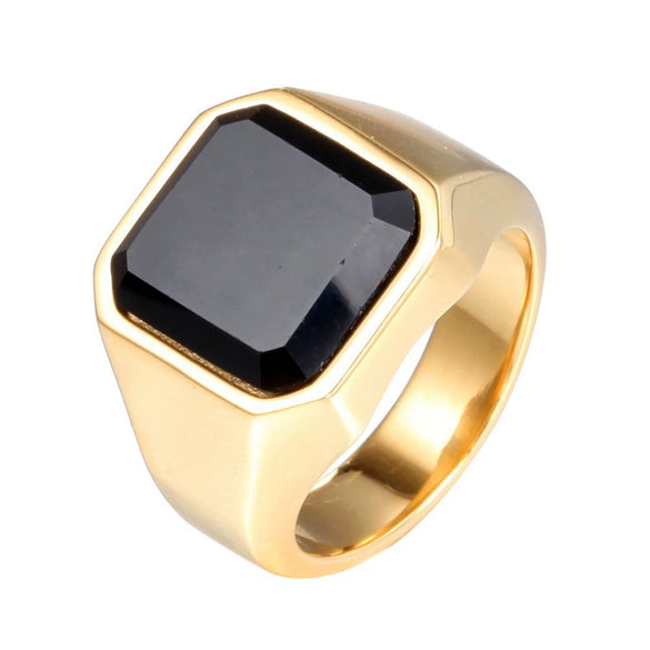 Wholesale Jewelry Unisex Geometric Stainless Steel Ring With Polishing