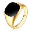 Wholesale Jewelry Unisex Metal Ring With Geometric Pattern And Electroplating Treatment