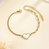 Wholesale Jewelry Vacation Beach Heart Shape 304 Stainless Steel Anklet
