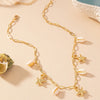 Wholesale Jewelry Vacation Marine Style Solid Color Alloy Shell Necklace