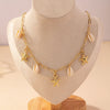 Wholesale Jewelry Vacation Marine Style Solid Color Alloy Shell Necklace