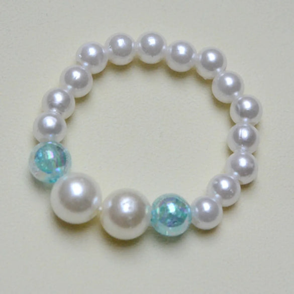 Wholesale Jewelry Vacation Starfish Mermaid Shell Imitation Pearl Alloy Charm Bracelets