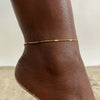 Wholesale Jewelry Vacation Sweet Moon Heart Shape 201 Stainless Steel Gold Plated Plating Anklet