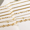 Wholesale Jewelry Vacation Sweet Moon Heart Shape 201 Stainless Steel Gold Plated Plating Anklet