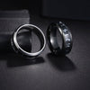 Wholesale Jewelry Viking Style Titanium Steel Men's Ring With Letters Numbers Text And Dripping Oil Design