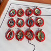 Wholesale Jewelry Vintage Crystal Beads Oval Copper Holy Father Pendant Accessories With Electroplating