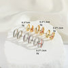 Wholesale Jewelry Vintage Geometric Copper Electroplated Earrings For Women