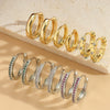 Wholesale Jewelry Vintage Geometric Copper Electroplated Earrings For Women