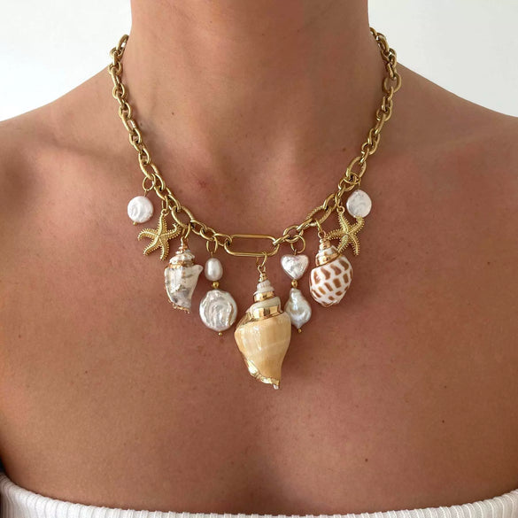 Wholesale Jewelry Vintage Geometric Titanium Steel And Copper O Chain Necklace With Gold Plated Electroplating Treatment