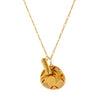 Wholesale Jewelry Vintage Geometric Titanium Steel And Copper O Chain Pendant Necklace With Gold Plated Electroplating Treatment