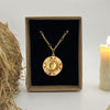 Wholesale Jewelry Vintage Geometric Titanium Steel And Copper O Chain Pendant Necklace With Gold Plated Electroplating Treatment