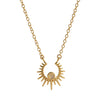 Wholesale Jewelry Vintage Minimalist Star Copper Electroplated Ochain Pendant Necklace