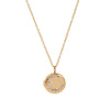 Wholesale Jewelry Vintage Star Pattern Copper Electroplated Sun Moon Shell Photo Album Photo Frame Necklace