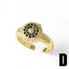 Wholesale Jewelry Vintage Style Cross Copper 18K Gold Plated Ring