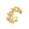 Wholesale Jewelry Vintage Style Flower Copper Electroplated Necklace Earring Bracelet Set For Ladies