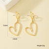 1 Pair Vintage Style Geometric Enamel Plating Hollow Out Alloy Drop Earrings