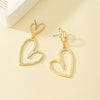 1 Pair Vintage Style Geometric Enamel Plating Hollow Out Alloy Drop Earrings