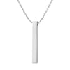 Wholesale Jewelry Vintage Style Geometric Customization Laser Engraving 201 Stainless Steel Plating Pendant Necklace Cable Chain