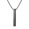 Wholesale Jewelry Vintage Style Geometric Customization Laser Engraving 201 Stainless Steel Plating Pendant Necklace Cable Chain