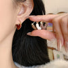 Wholesale Jewelry Vintage Style Heart Shape Alloy Gold Plated Plating Hoop Earrings
