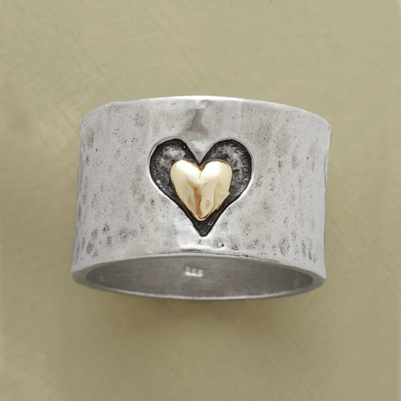 Wholesale Jewelry Vintage Style Heart Shape Alloy Plating Rings