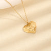 Wholesale Jewelry Vintage Style Simple Style Heart Shape 304 Stainless Steel Pendant Necklace