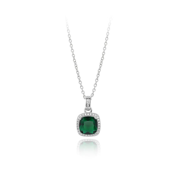 Wholesale Jewelry Vintage Style Square 925 Sterling Silver Stud Earrings And Necklace Set With Electroplating