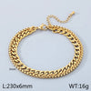 Wholesale Jewelry Vintage Style Vacation Geometric 304 Stainless Steel 18K Gold Plated Anklet