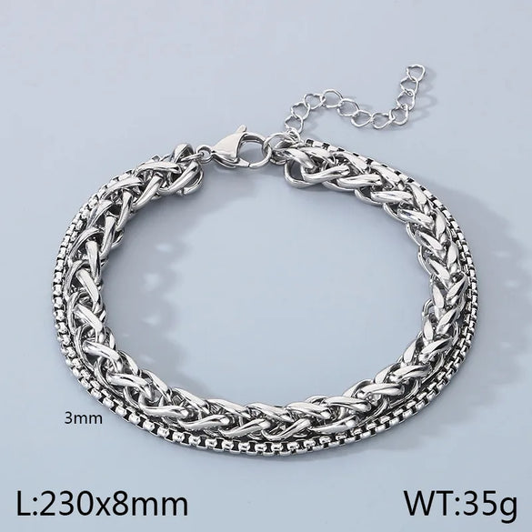 Wholesale Jewelry Vintage Style Vacation Geometric 304 Stainless Steel 18K Gold Plated Anklet