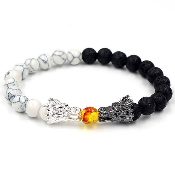 Wholesale Jewelry Volcanic Stone Alloy Geometric Bracelet