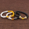 Wholesale Jewelry Volcanic Stone Alloy Geometric Bracelet